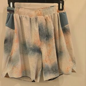 Speckled Blue and Orange Shorts